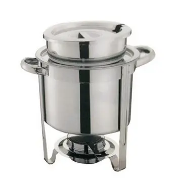 7QT, 11QT stainless steel buffet double soup kettles