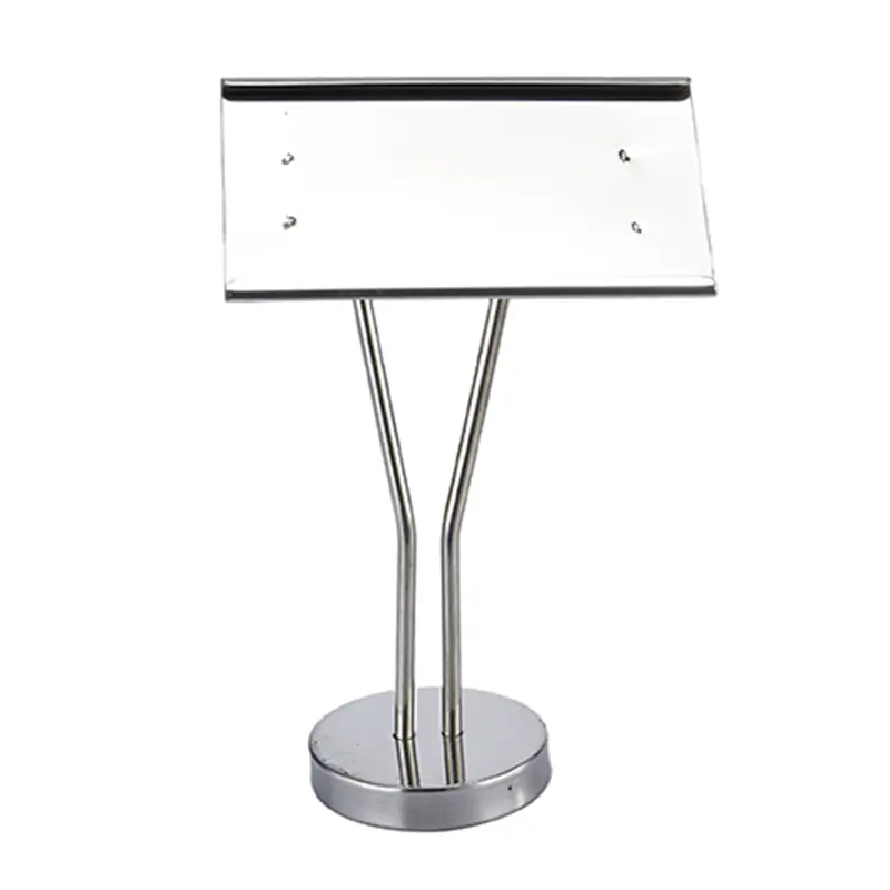 Stainless steel heart-shape table card stand