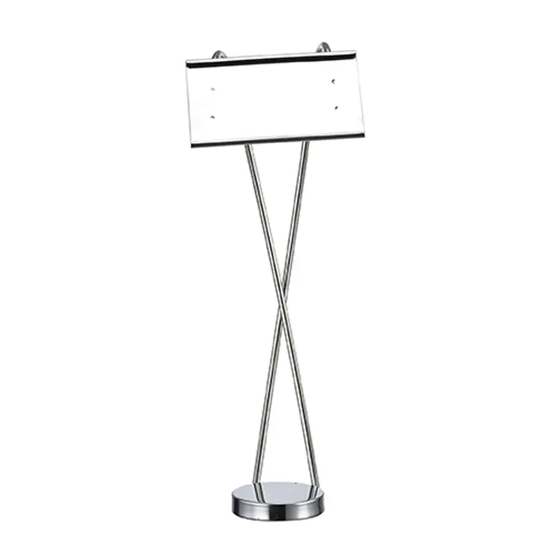 Stainless steel X-shape table card stand
