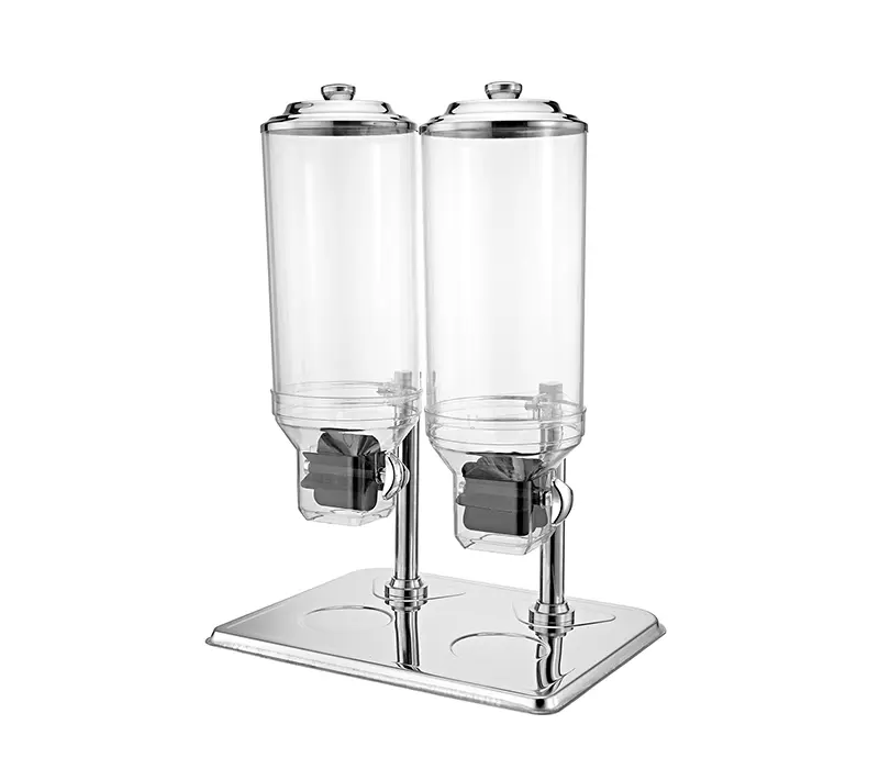 8QT*2 single head stainless steel buffet cereal dispenser oatmeal holder