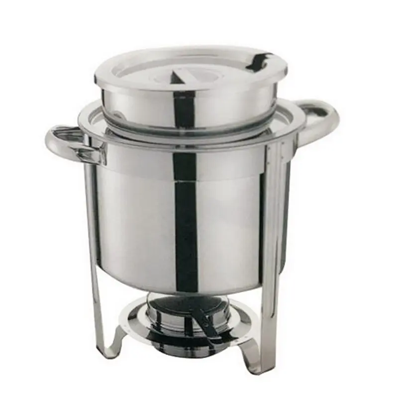 7QT, 11QT stainless steel buffet double soup kettles