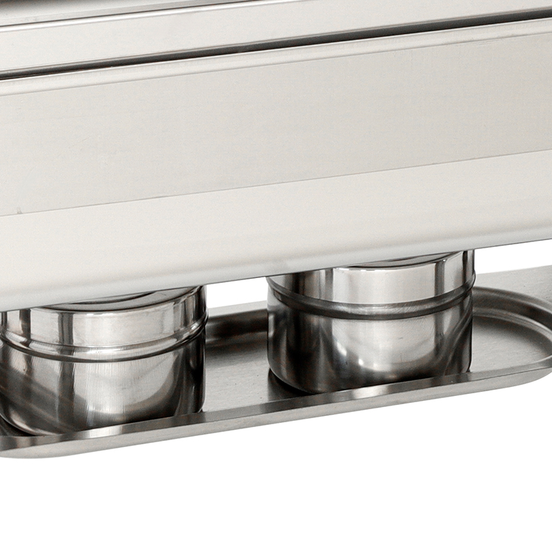 Stainless Steel Buffet Chafing Dish with a 9QT Rectangle Roll - Top Cover (12)
