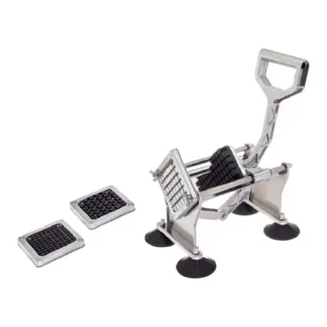 Hand-pushed French fries cutter