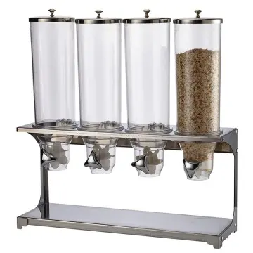 4L stainless steel buffet cereal dispenser oatm...